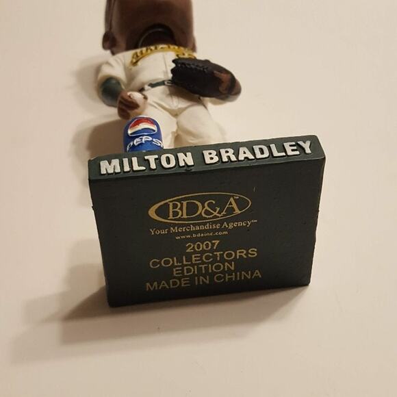 Oakland Athletics A's MILTON BRADLEY BOBBLEHEAD Brand NEW in the box. - Picture 8 of 8